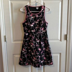 Crown & Ivy Flamingo Print Dress